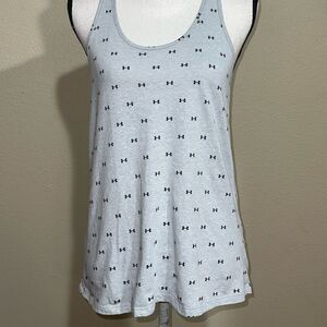 💜 Under armour charged logo racerback tank top